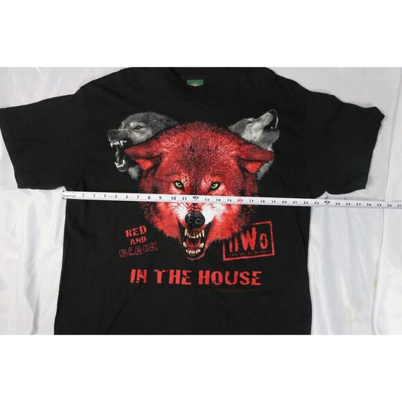 New Vtg NWO WCW Wolfpack 1998 Wrestling Multi T-Shirt In the House XL Mens USA - Picture 5 of 9